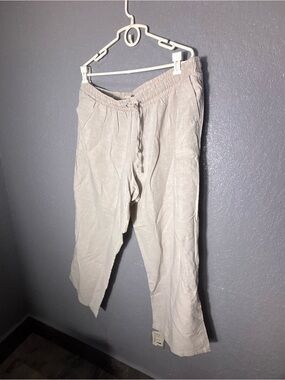 Essentials Women's Light Beige Drawstring Sweatpants